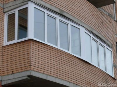 Пластиковый балкон 6 метров п-образный, екатеринбург.