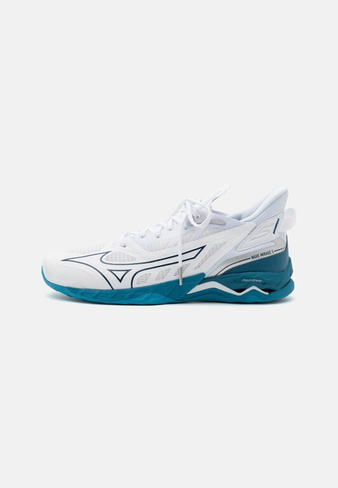 Волейбольные кроссовки Wave Mirage 5 Mizuno, цвет white/moroccan blue/silver