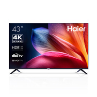 43" Телевизор Haier 43 Smart TV S1 2023 VA, черный