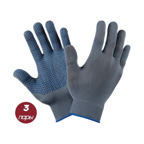 Нейлоновые перчатки Фабрика перчаток S-L Н-15-СЕР-ХS_L