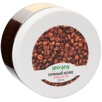Levrana - Скраб для тела "Пряный кофе" с кофе и солью, 250 мл