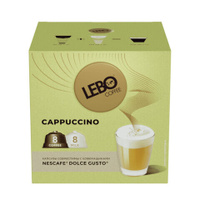 Кофе в капсулах LEBO "Cappuccino" для кофемашин Dolce Gusto, 8 порций (16 капсул)