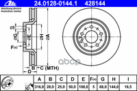 Диск Тормозной Передн, Volvo: S60 2.0 T/2.3 T5/2.4/2.4 Awd/2.4 Bifuel/2.4 D/2.4 D5/2.4 T/2.4 T Awd/2.4 T5/2.5 T/2.5 T Aw