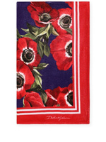 Dolce & Gabbana пляжное полотенце Anemone, красный
