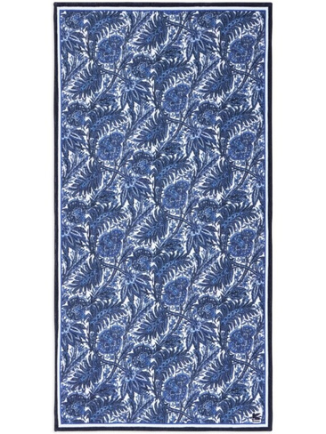 ETRO пляжное полотенце с цветочным принтом, синий
