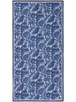 ETRO пляжное полотенце с цветочным принтом, синий