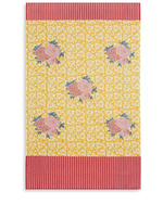 Lisa Corti Arabesque Corolla floral-print beach towel, желтый