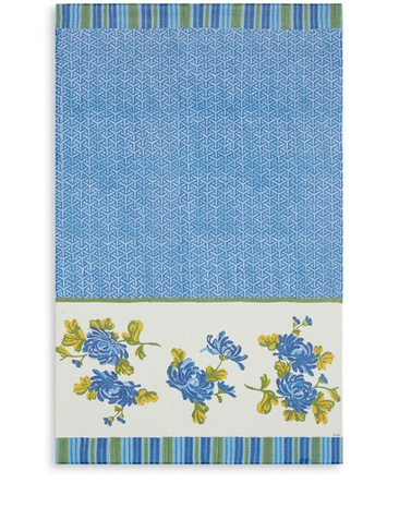 Lisa Corti Vienna floral-print beach towel, синий