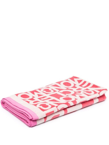 Moncler полотенце с логотипом, розовый