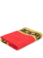 Versace пляжное полотенце с отделкой Baroque, красный