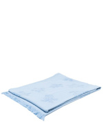 Vilebrequin пляжное полотенце из органического хлопка с узором, синий