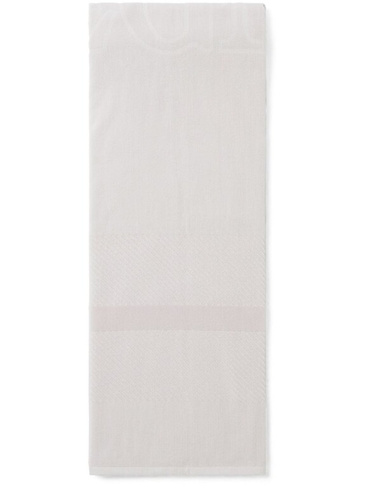 Zegna пляжное полотенце с тисненым логотипом, серый