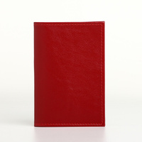 Обложка для паспорта, textura, цвет красный TEXTURA