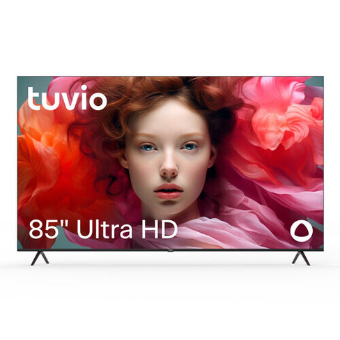 85” Телевизор Tuvio 4K ULTRA HD DLED Frameless на платформе Яндекс.ТВ, TD86UFBHV1, черный