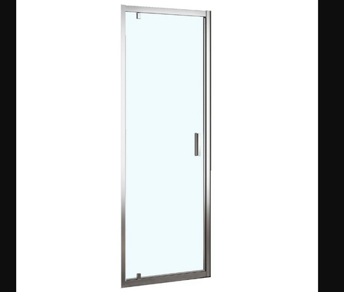 Душевая дверь в нишу Azario MILTON стекло прозрачное 6 мм, профиль серебро