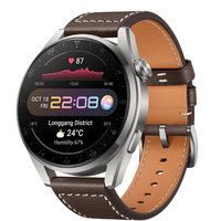 Умные часы Huawei Watch 3 Pro LTE, серебристый / коричневый HUAWEI