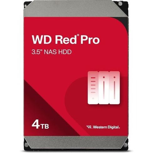 Жесткий диск WD Red Pro WD4005FFBX, 4ТБ, HDD, SATA III, 3.5"