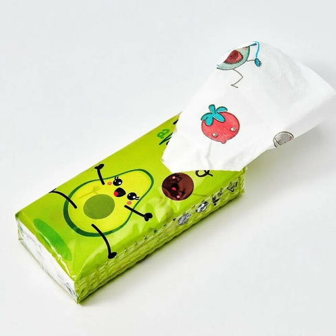 Бумажные платочки WORLD CART Авокадо