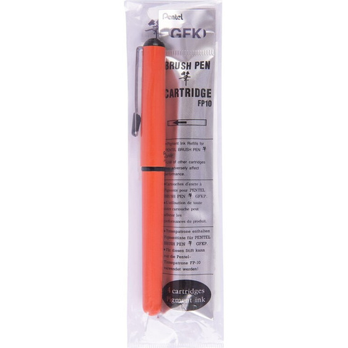 Ручка-кисть для каллиграфии Pentel Pocket Brush Pen GFKPF-AX
