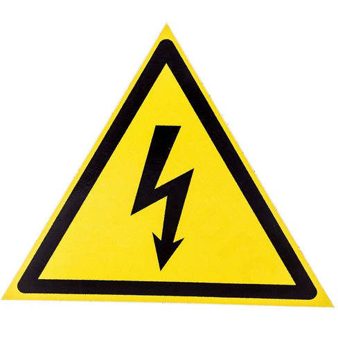 Наклейка Контур Лайн Опасность поражения электротоком