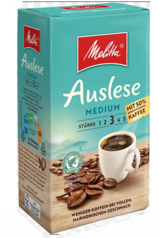 Кофе молотый Melitta Auslese MEDIUM Stärke 3 500g