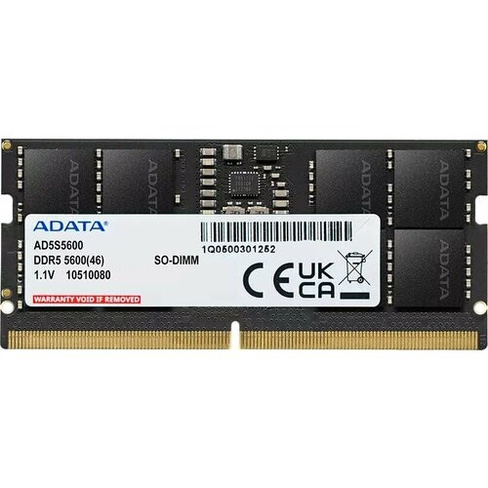 Оперативная память 32Gb DDR5 5600MHz ADATA SO-DIMM (AD5S560032G-S) XPG