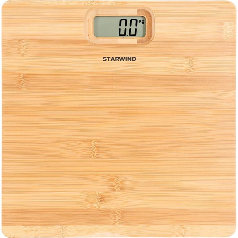 Электронные напольные весы STARWIND SSP6070 максимальный вес, 180 кг, бамбук 1198333 Starwind