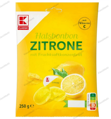 Леденцы Halsbonbon Zitrone 250g