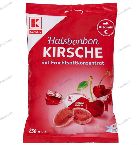 Леденцы Halsbonbon Kirsche 250g