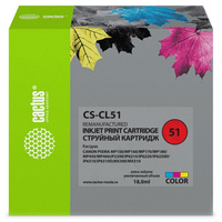 Картридж совместимый Cactus CS-CL51, многоцветный