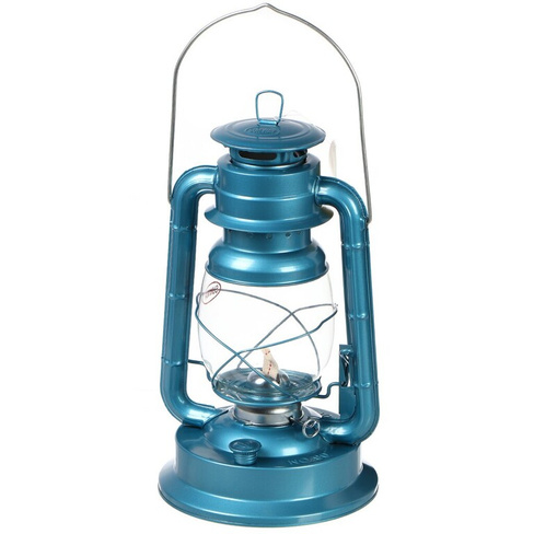 Лампа керосиновая, резервуар 0.4 л, металл, 34х17 см, T2022-420, синяя