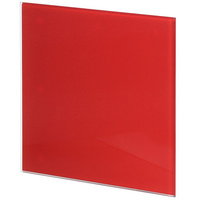 Лицевая панель для вентилятора Viento, установочный диаметр 100 мм, красная, SYSTEM+ Серия GORIZONT, GORIZONT glass 100r