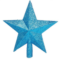 Верхушка на елку Звезда, голубая, 20 см, пластик, SYCD18-003IB/SYCD18-003LB