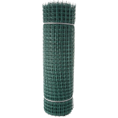 Сетка садовая пластмасса, ячейка 33 х 33 мм, квадрат, 100х2000 см, зеленая, Профи