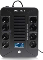 SMARTWATT линейно-интерактивный, 800/480 ВА/Вт, напольный/настенный, LCD дисплей, Shuko CEE7/4 - 8 шт. (4 шт. с резервны