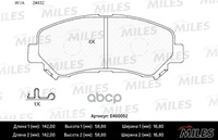Колодки Тормозные Nissan Qashqai 1.6/2.0 07-/X-Trail 07- Передние Lowmetallic Miles арт. E400052