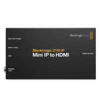 Конвертер Blackmagic Design 2110 IP Mini IP в HDMI, Черный