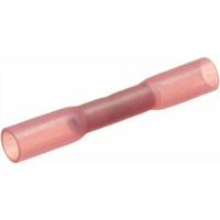 Соединительная гильза ГСИ-т 1.0/ГСИ-т 0,5-1,0, латунь, красная, изолированная термоусаживаемая, 37 мм, 0.5-1 мм², Rexant