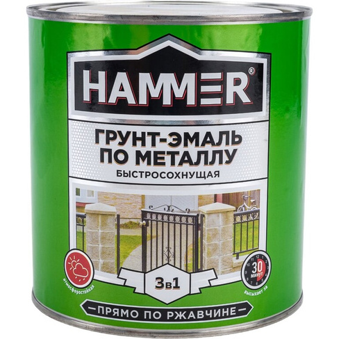 Грунт-эмаль по металлу Hammer ЭК000125863