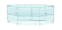 Настольная мини - витрина для внутреннего угла под выкладку выпечки и кондитерских изделий №15-1