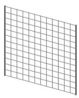Решетка квадратная настенная белая для магазина посуды DISHES-РН-С06