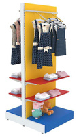 Высокая островная система с полками из ДСП для продажи детской одежды KIDS-ВО-6