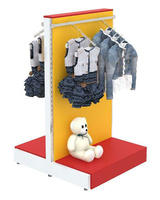 Низкая островная система с металлическим каркасом для продажи детской одежды KIDS-ДО-НО-2
