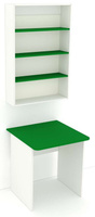 Распаковочный квадратный стол с антресолью для аптеки ИЗУМРУД-Р-01