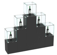 Комплект Демо-стендов со стеклом Льдинка-Пирамида №2, Черный