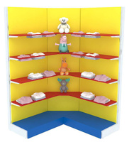 Торговая угловая система с полками для выкладки детской одежды KIDS №12
