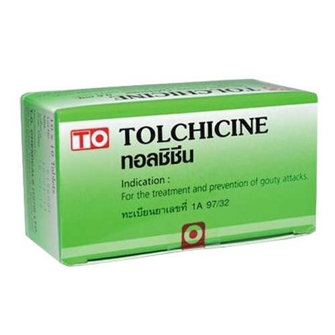Таблетки для лечения подагры Колхицин (Colchicine Tolchicin 0,6mg)