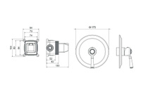 Смеситель для душа AQUATEK КЛАССИК AQ1566MB