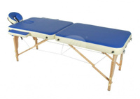 Складной массажный стол JF-AY01 М/К (МСТ-103Л) (Синий/Беж) Med-Mos