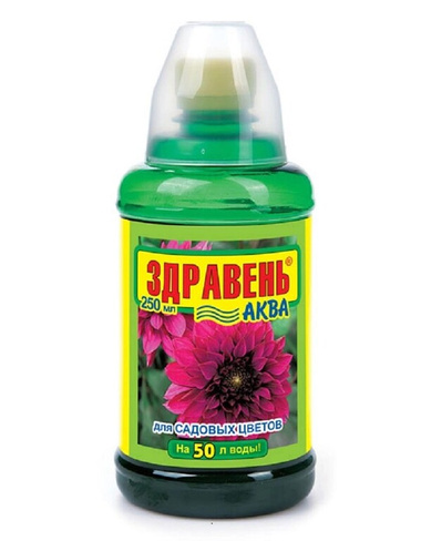 Удобрение Здравень АКВА садовые цветы 0,25 л